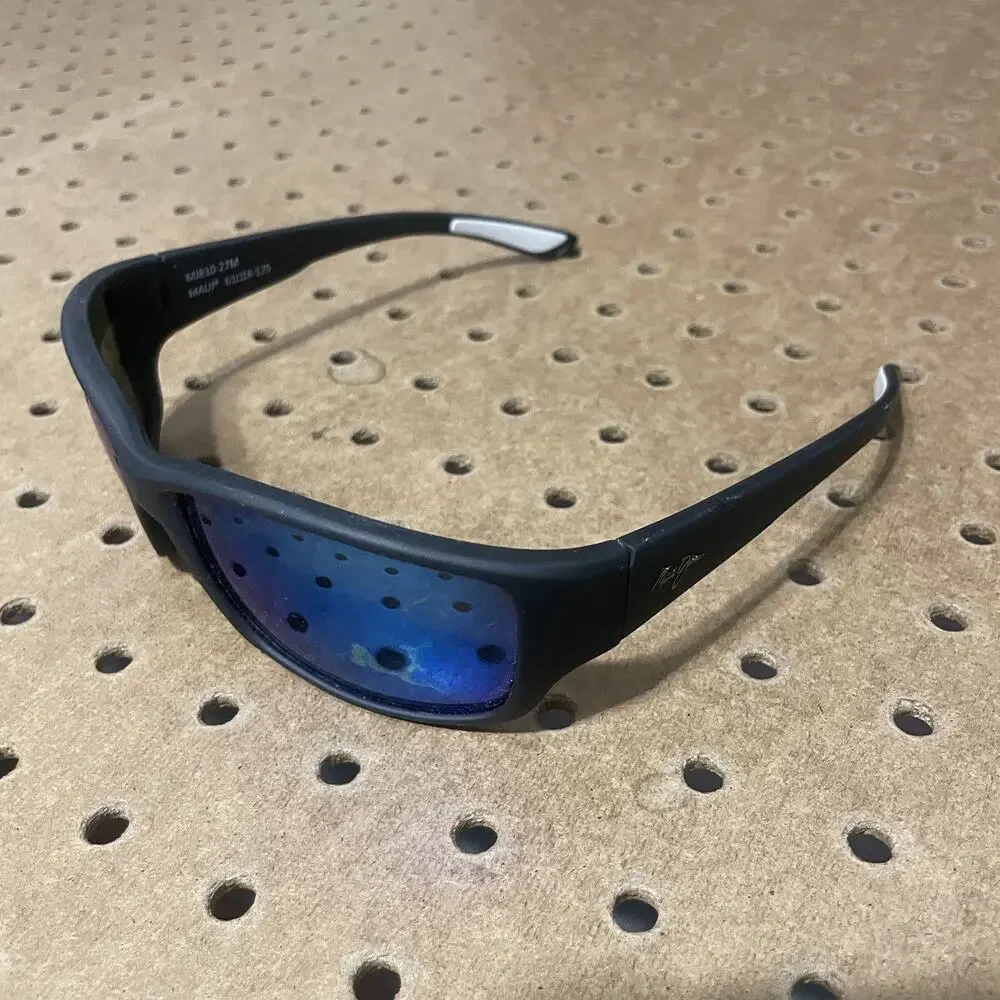 Maui Jim Local Kine Sunglasses Mens Black MJ810-27M Transparent Lenses 61-18-125